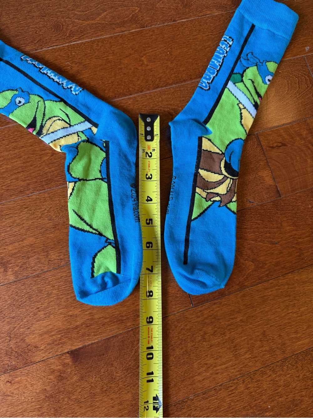 Teenage Mutant Ninja Turtles Blue Novelty Crew Socks - Picture 4 of 4